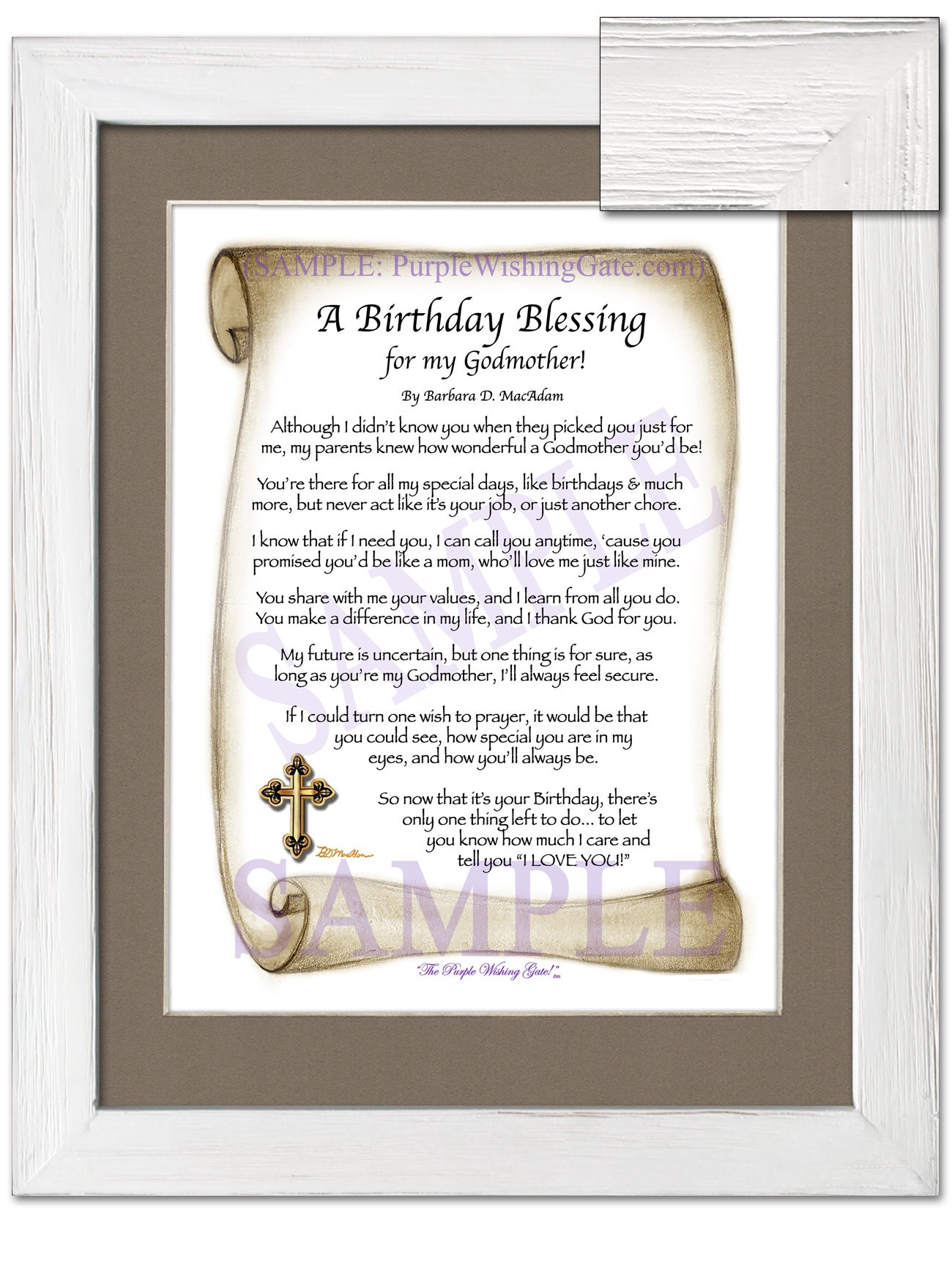 A Birthday Blessing for my Godmother! - Birthday Gift - PurpleWishingGate.com