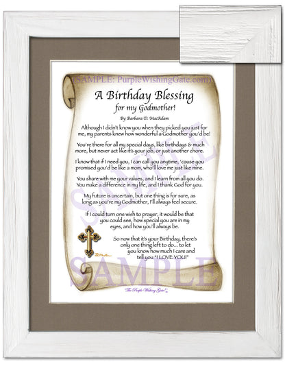 A Birthday Blessing for my Godmother! - Birthday Gift - PurpleWishingGate.com