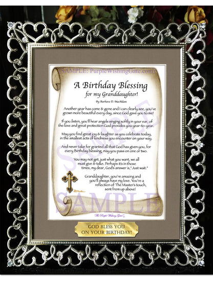 A Birthday Blessing for my Granddaughter! - Birthday Gift - PurpleWishingGate.com