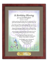 A Birthday Blessing for my Granddaughter! - Birthday Gift - PurpleWishingGate.com