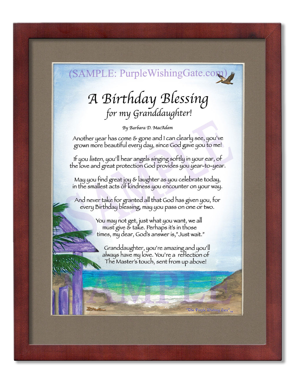 A Birthday Blessing for my Granddaughter! - Birthday Gift - PurpleWishingGate.com