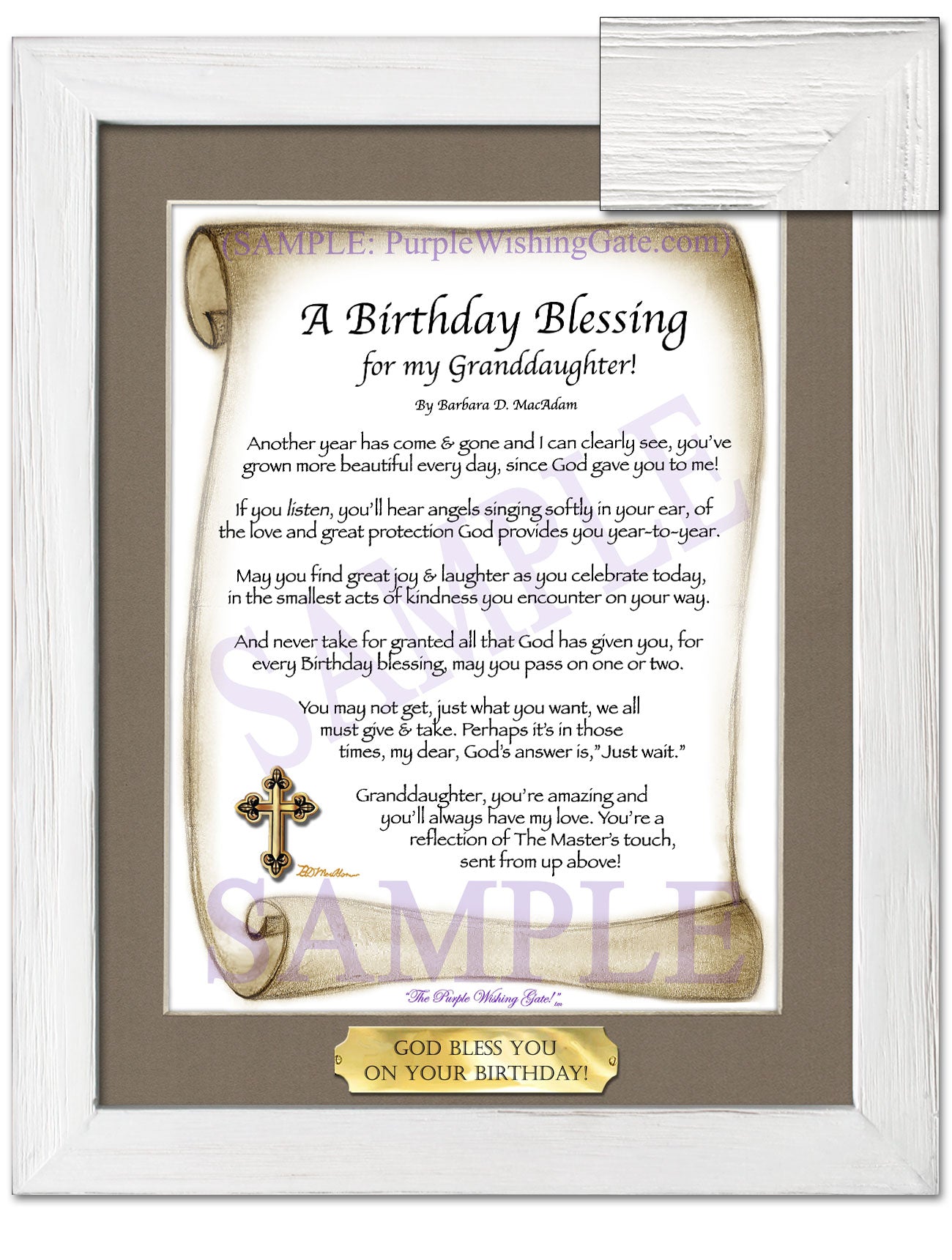 A Birthday Blessing for my Granddaughter! - Birthday Gift - PurpleWishingGate.com