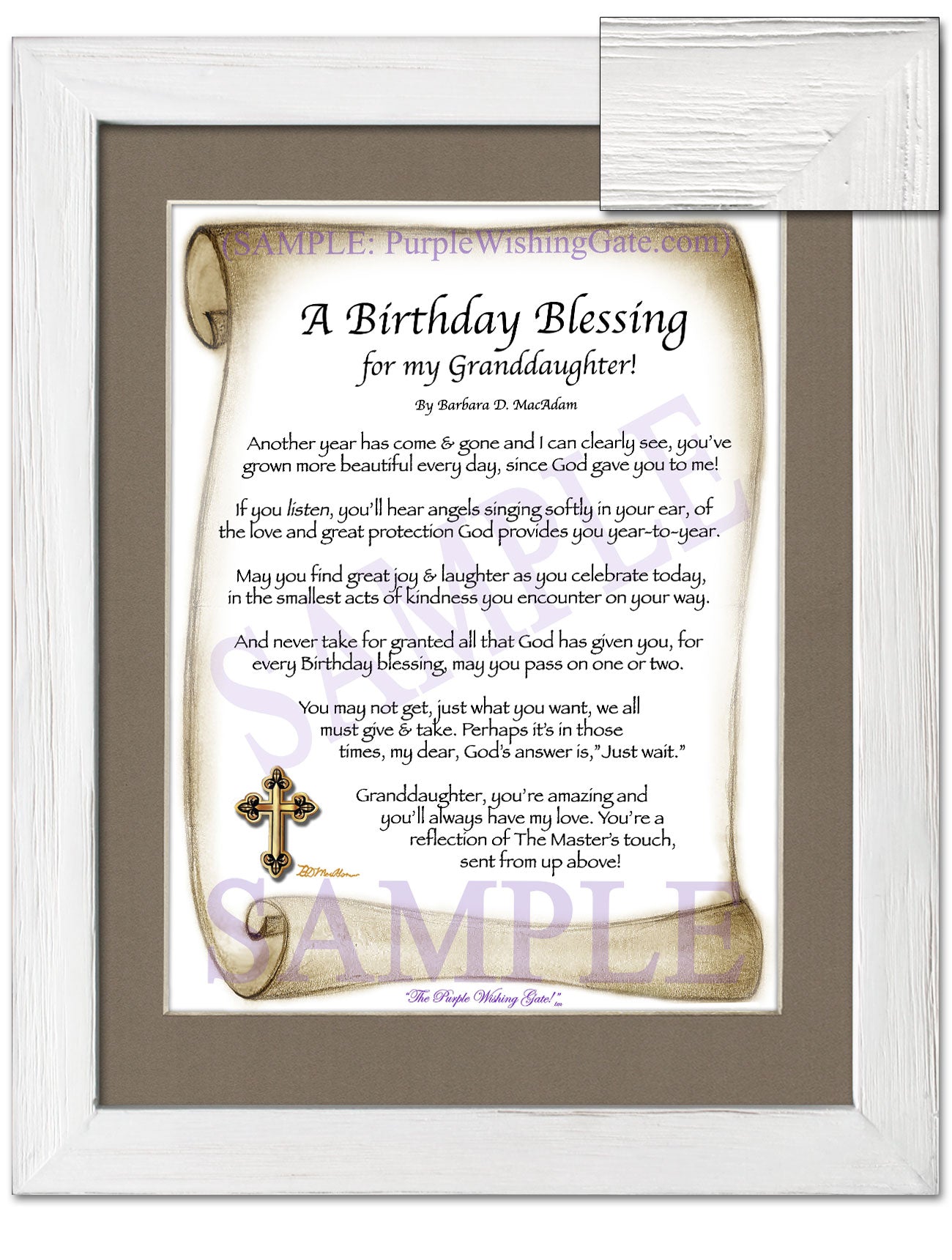 A Birthday Blessing for my Granddaughter! - Birthday Gift - PurpleWishingGate.com