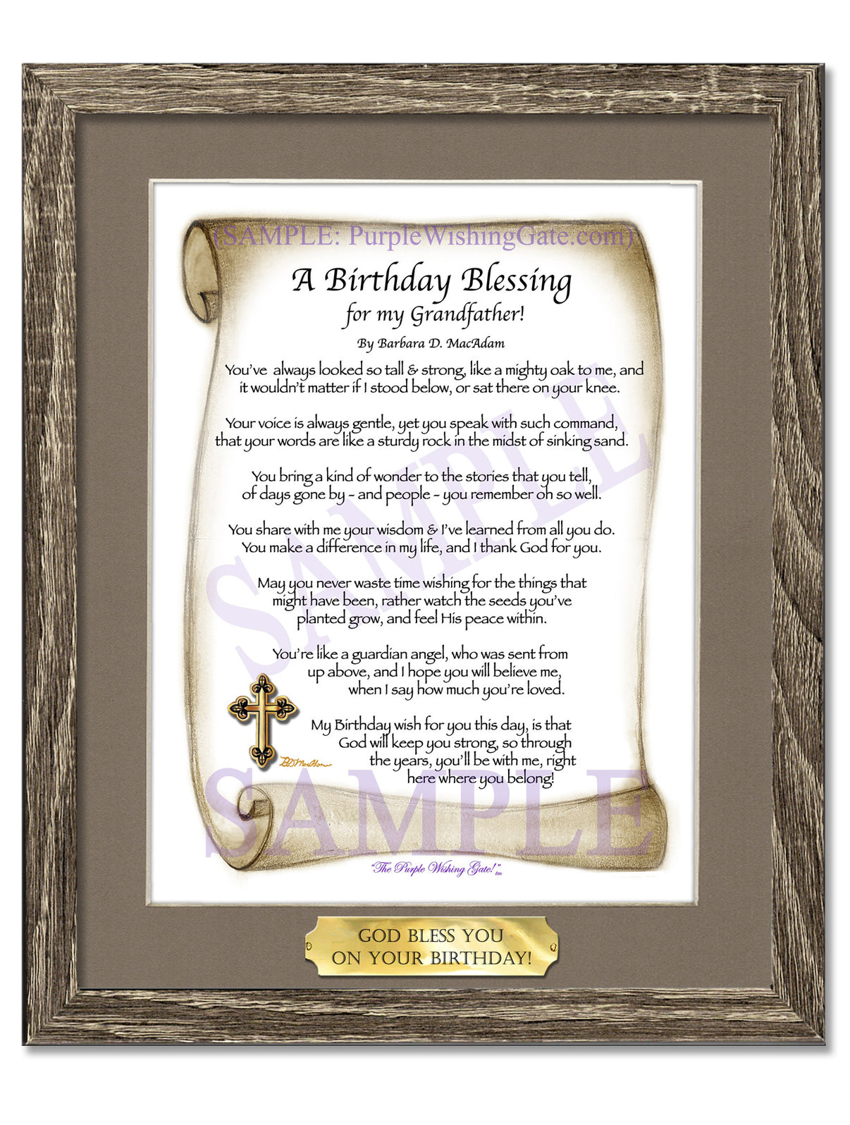 A Birthday Blessing for my Grandfather! - Birthday Gift - PurpleWishingGate.com