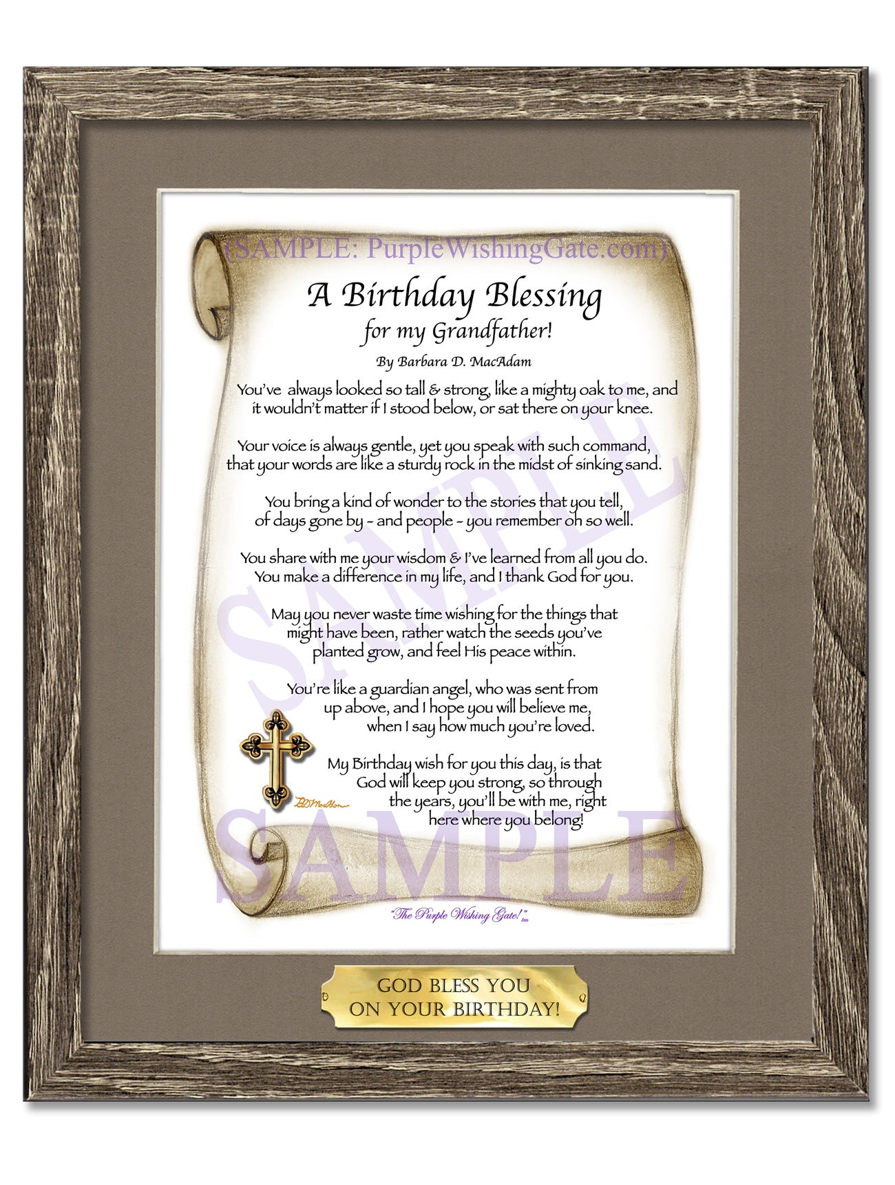 A Birthday Blessing for my Grandfather! - Birthday Gift - PurpleWishingGate.com
