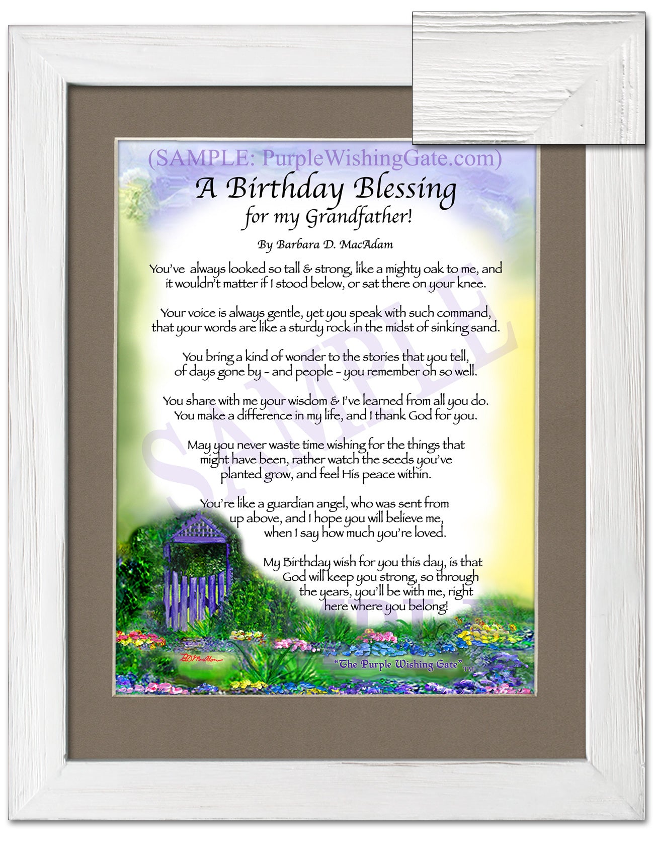 A Birthday Blessing for my Grandfather! - Birthday Gift - PurpleWishingGate.com