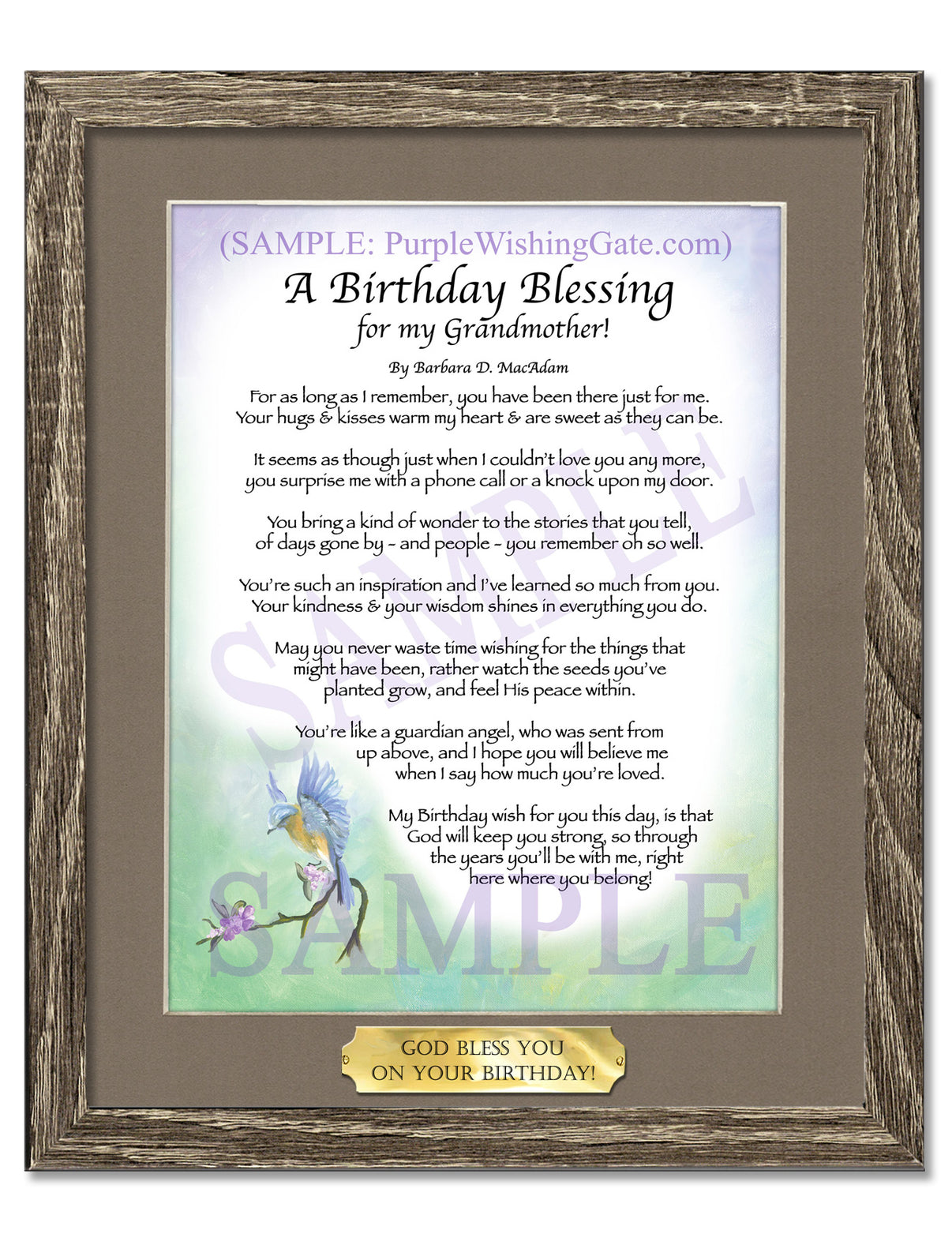A Birthday Blessing for my Grandmother! - Birthday Gift - PurpleWishingGate.com