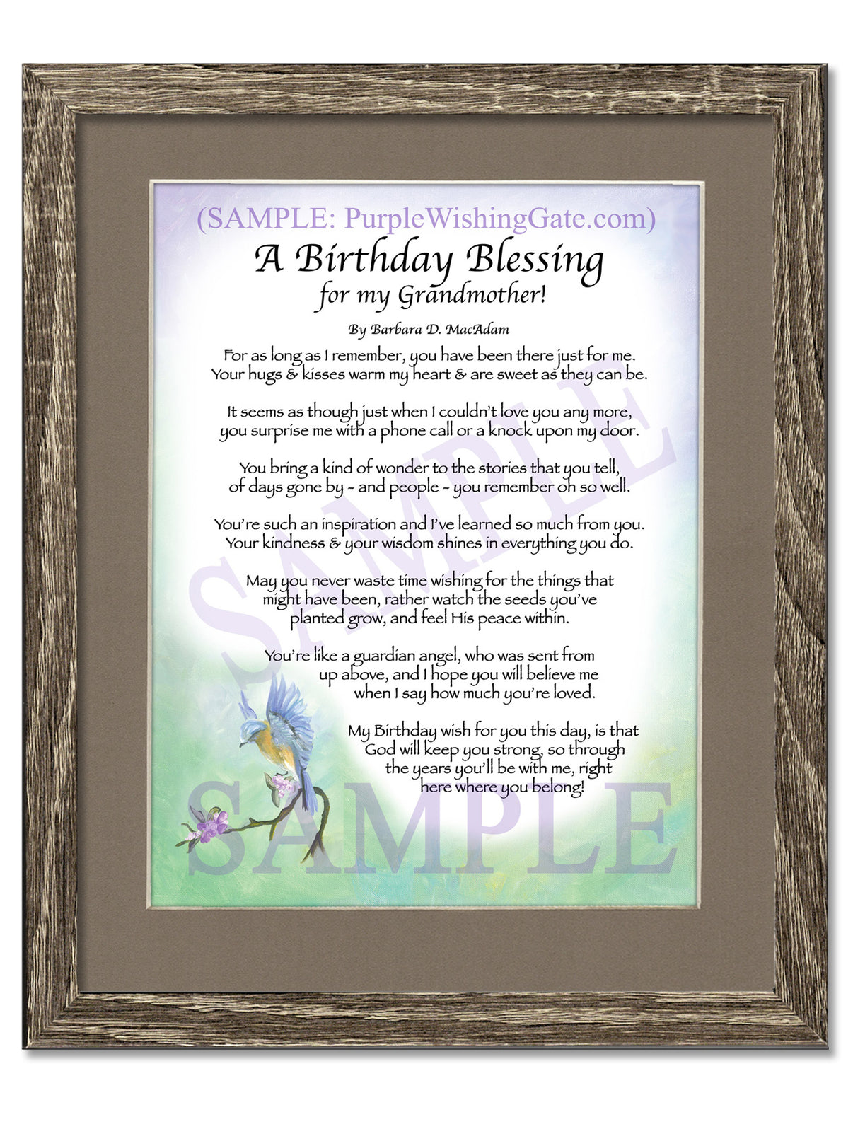 A Birthday Blessing for my Grandmother! - Birthday Gift - PurpleWishingGate.com