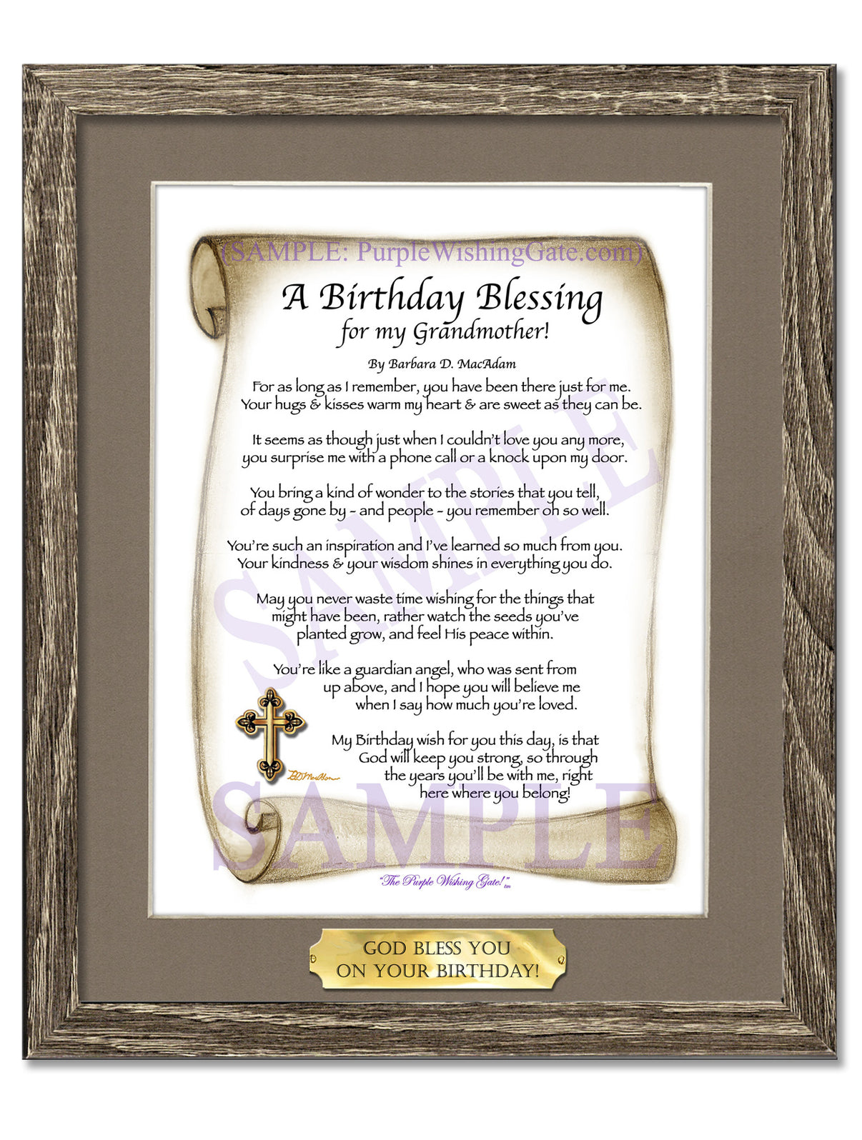 A Birthday Blessing for my Grandmother! - Birthday Gift - PurpleWishingGate.com
