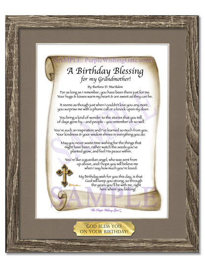 A Birthday Blessing for my Grandmother! - Birthday Gift - PurpleWishingGate.com
