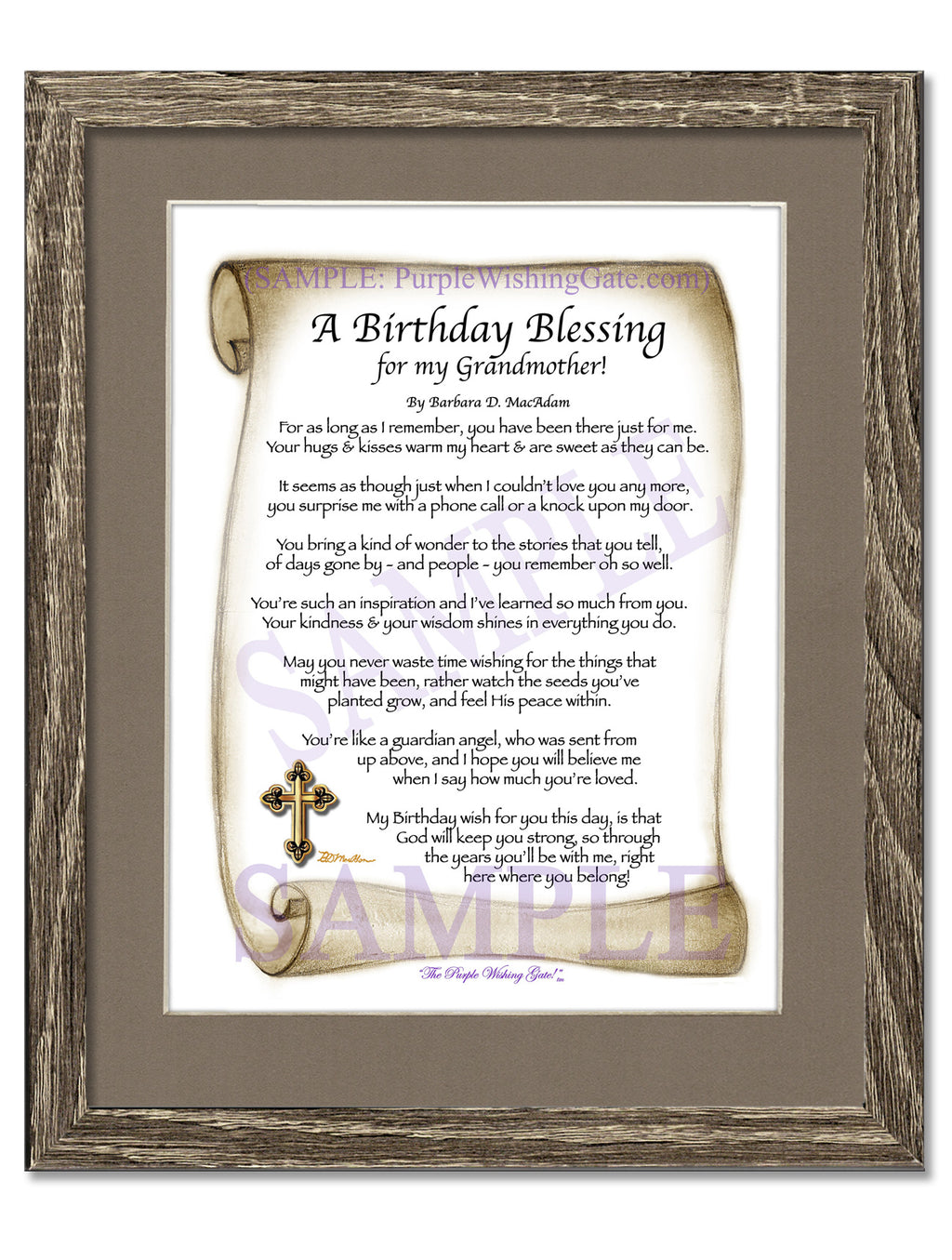 A Birthday Blessing for my Grandmother! - Birthday Gift - PurpleWishingGate.com