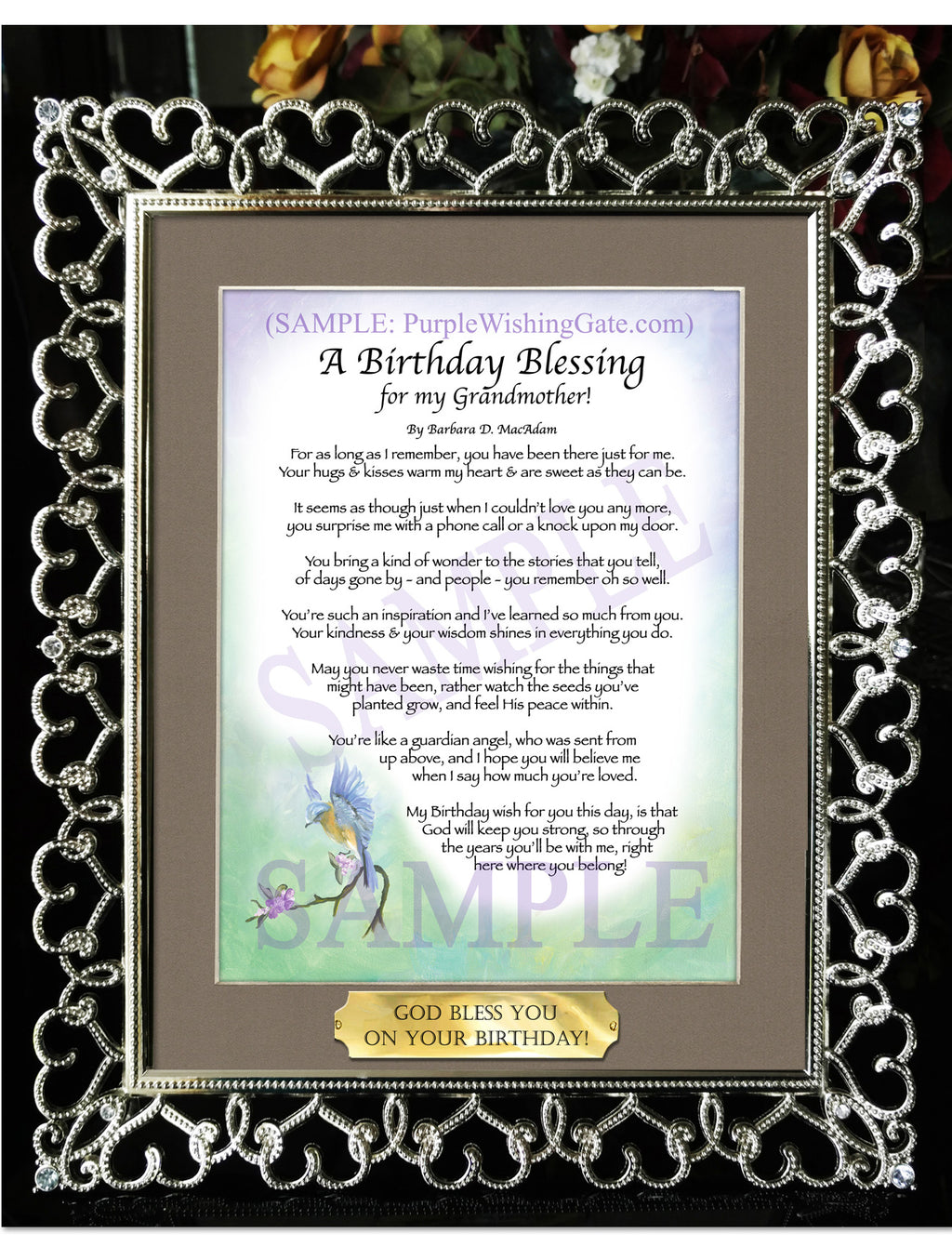 A Birthday Blessing for my Grandmother! - Birthday Gift - PurpleWishingGate.com