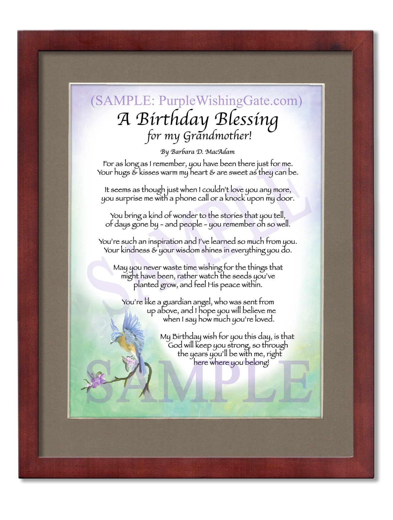 A Birthday Blessing for my Grandmother! - Birthday Gift - PurpleWishingGate.com