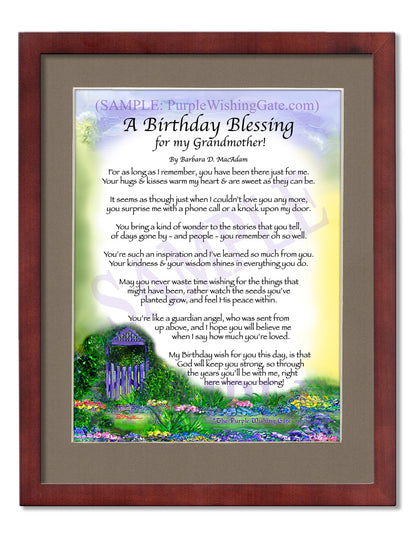 A Birthday Blessing for my Grandmother! - Birthday Gift - PurpleWishingGate.com