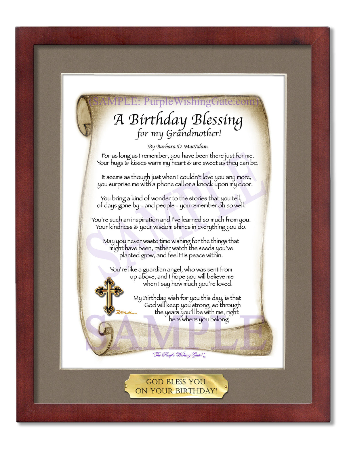 A Birthday Blessing for my Grandmother! - Birthday Gift - PurpleWishingGate.com