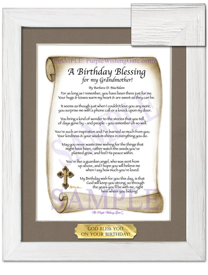 A Birthday Blessing for my Grandmother! - Birthday Gift - PurpleWishingGate.com
