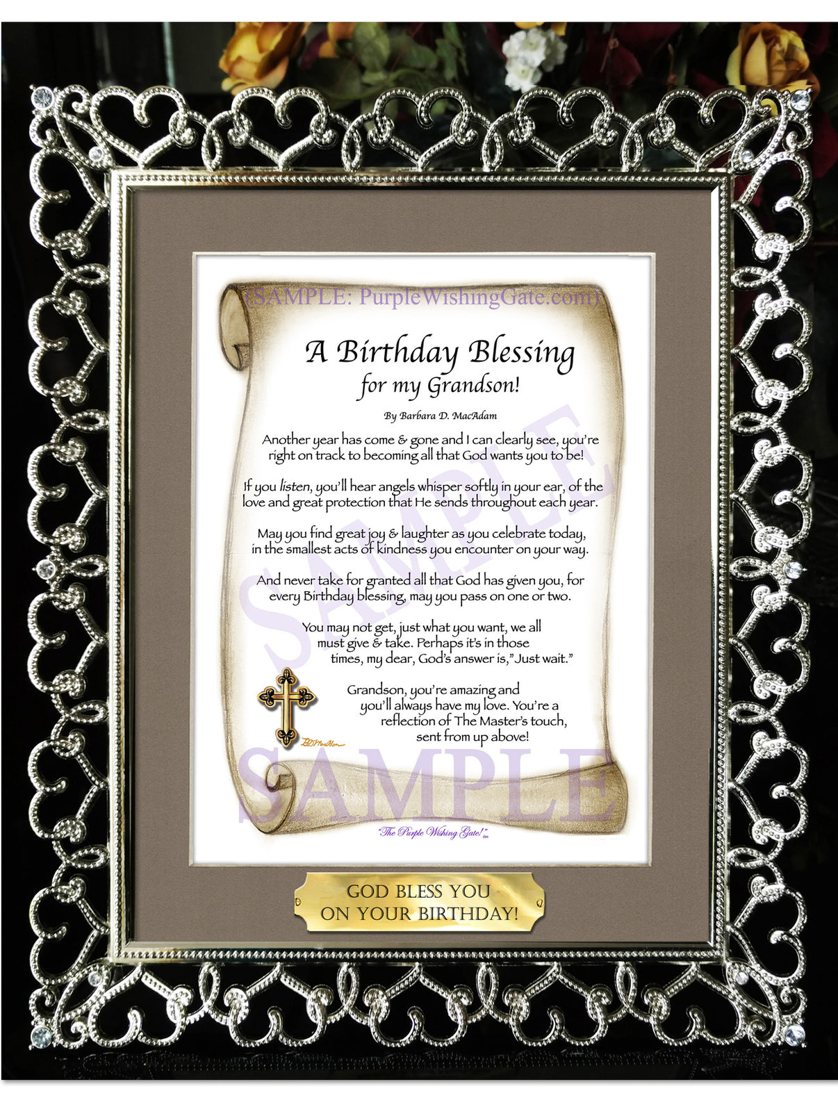 A Birthday Blessing for my Grandson! - Birthday Gift - PurpleWishingGate.com