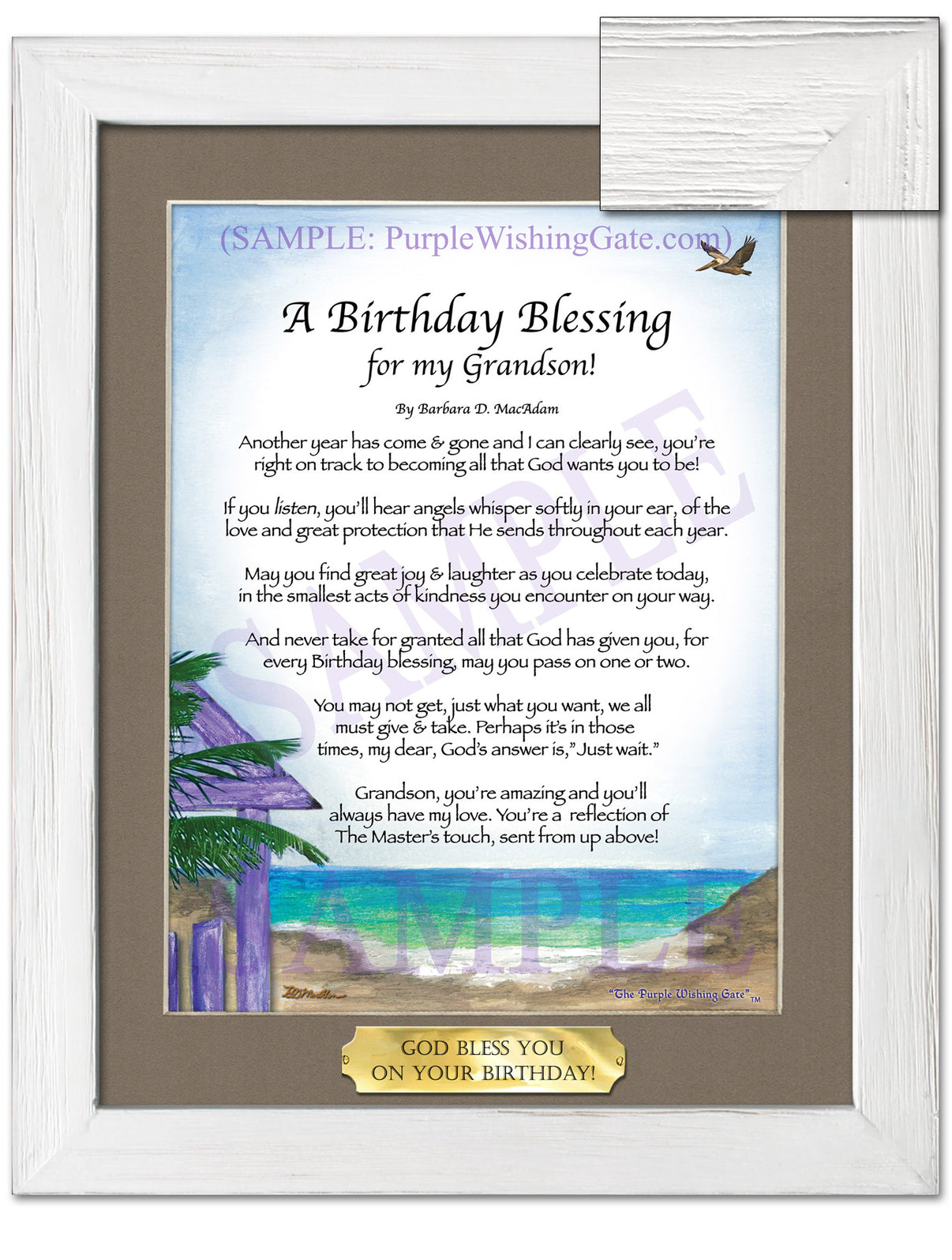A Birthday Blessing for my Grandson! - Birthday Gift - PurpleWishingGate.com