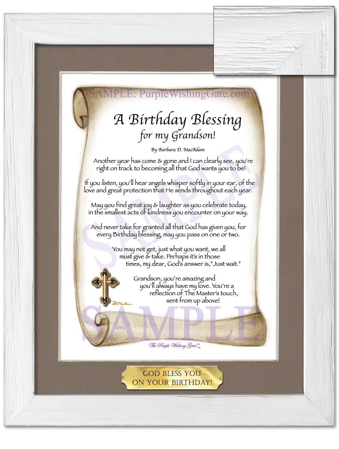 A Birthday Blessing for my Grandson! - Birthday Gift - PurpleWishingGate.com