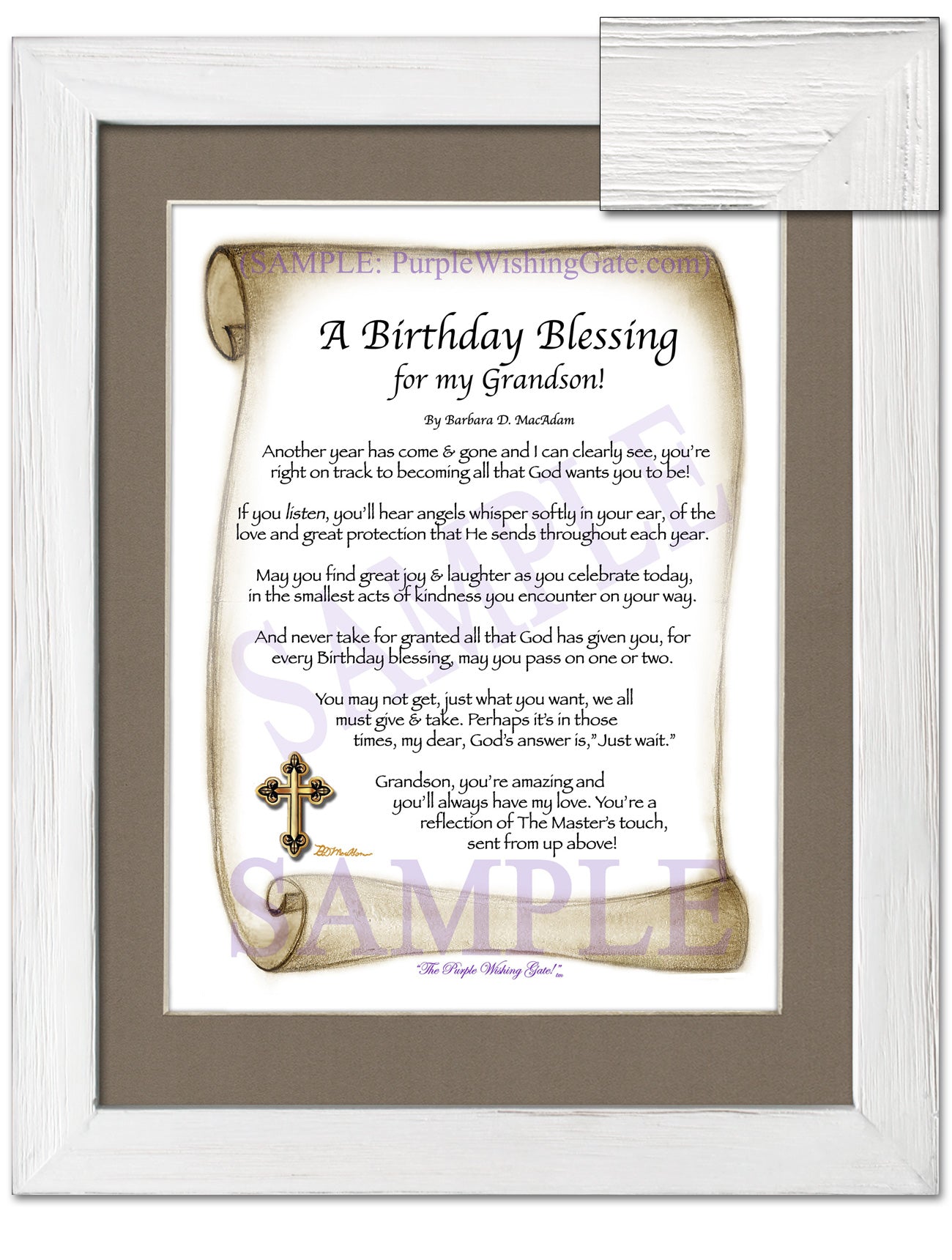 A Birthday Blessing for my Grandson! - Birthday Gift - PurpleWishingGate.com