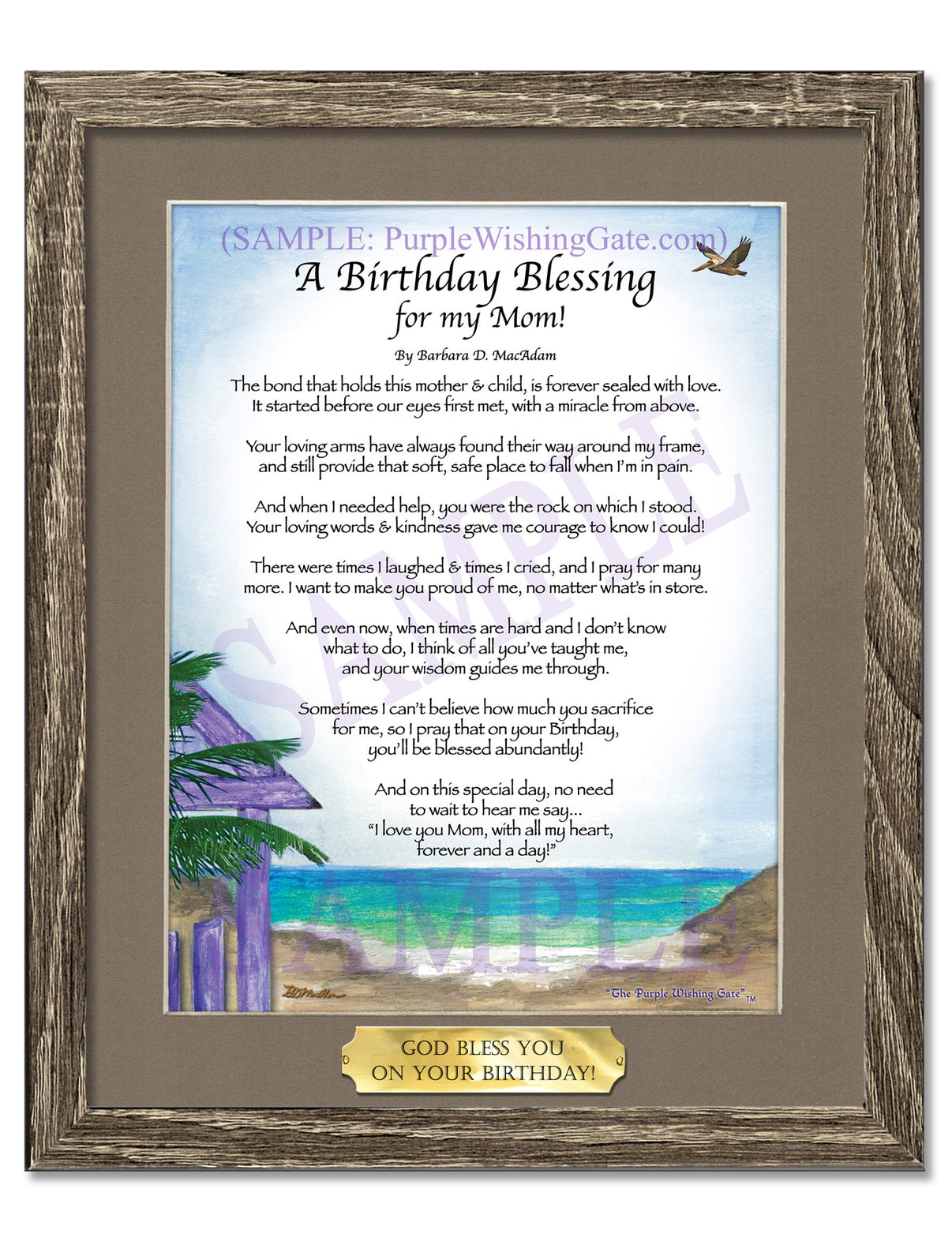 A Birthday Blessing for my Mom! - Birthday Gift - PurpleWishingGate.com