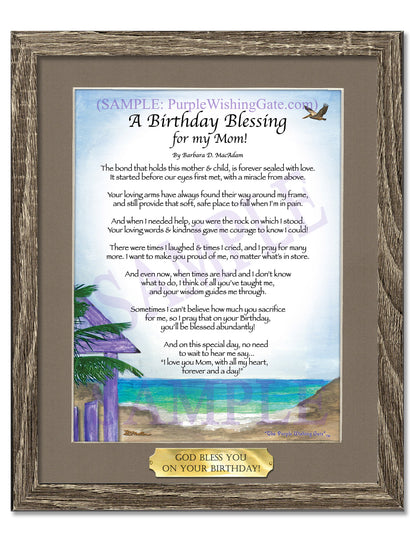 A Birthday Blessing for my Mom! - Birthday Gift - PurpleWishingGate.com