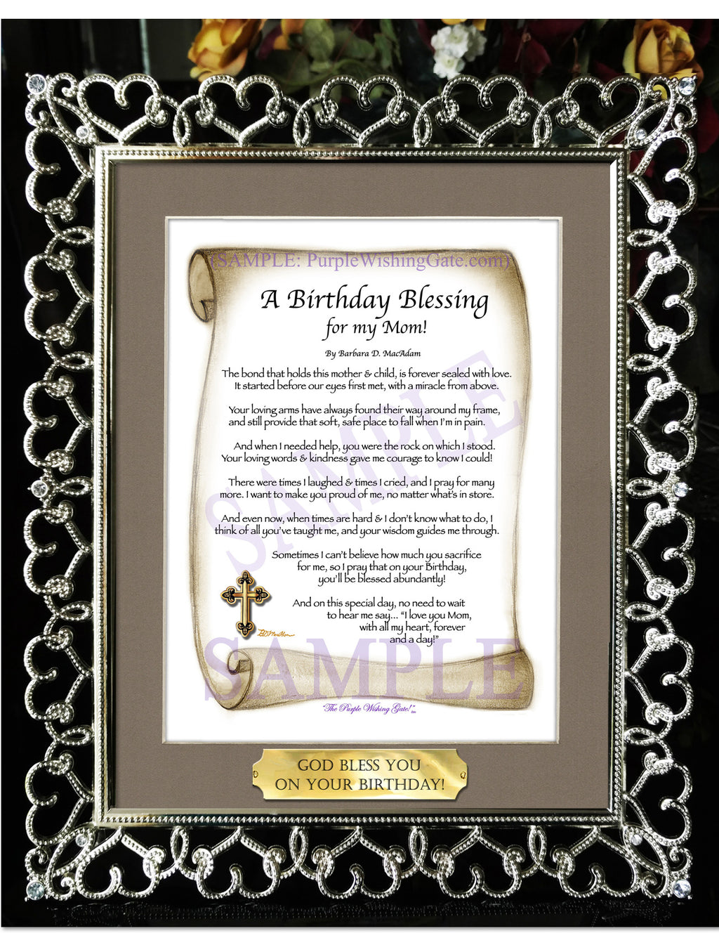 A Birthday Blessing for my Mom! - Birthday Gift - PurpleWishingGate.com