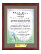 A Birthday Blessing for my Mom! - Birthday Gift - PurpleWishingGate.com