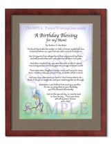 A Birthday Blessing for my Mom! - Birthday Gift - PurpleWishingGate.com