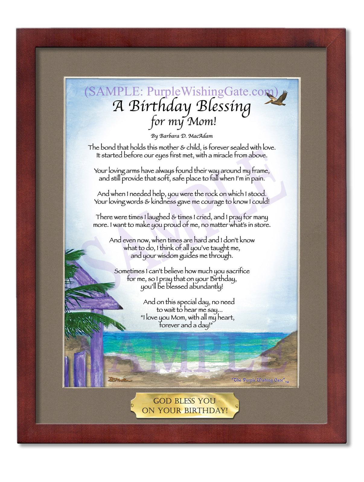 A Birthday Blessing for my Mom! - Birthday Gift - PurpleWishingGate.com