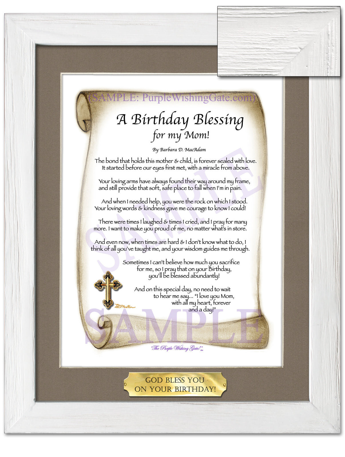 A Birthday Blessing for my Mom! - Birthday Gift - PurpleWishingGate.com