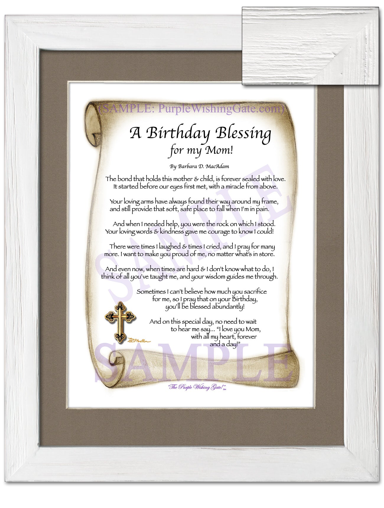 A Birthday Blessing for my Mom! - Birthday Gift - PurpleWishingGate.com
