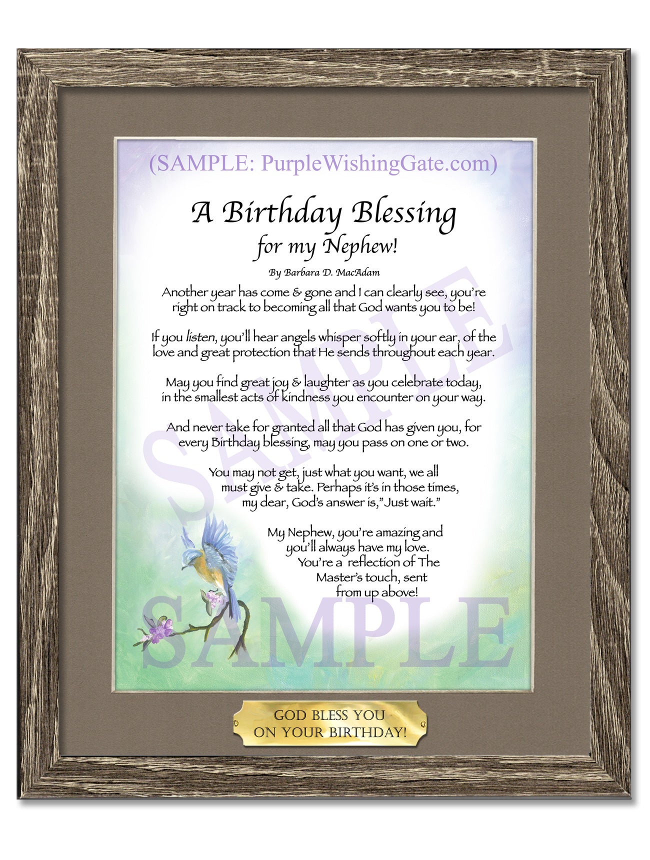 A Birthday Blessing for my Nephew! - Birthday Gift - PurpleWishingGate.com