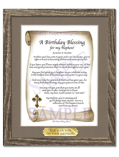 A Birthday Blessing for my Nephew! - Birthday Gift - PurpleWishingGate.com