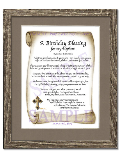 A Birthday Blessing for my Nephew! - Birthday Gift - PurpleWishingGate.com