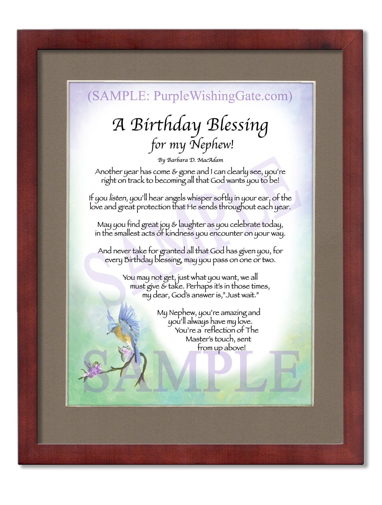 A Birthday Blessing for my Nephew! - Birthday Gift - PurpleWishingGate.com