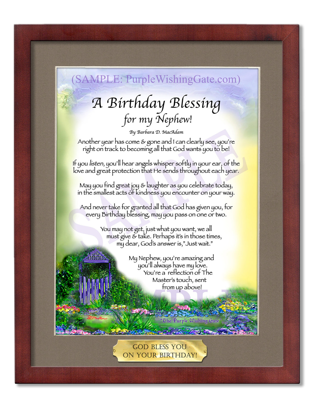 A Birthday Blessing for my Nephew! - Birthday Gift - PurpleWishingGate.com