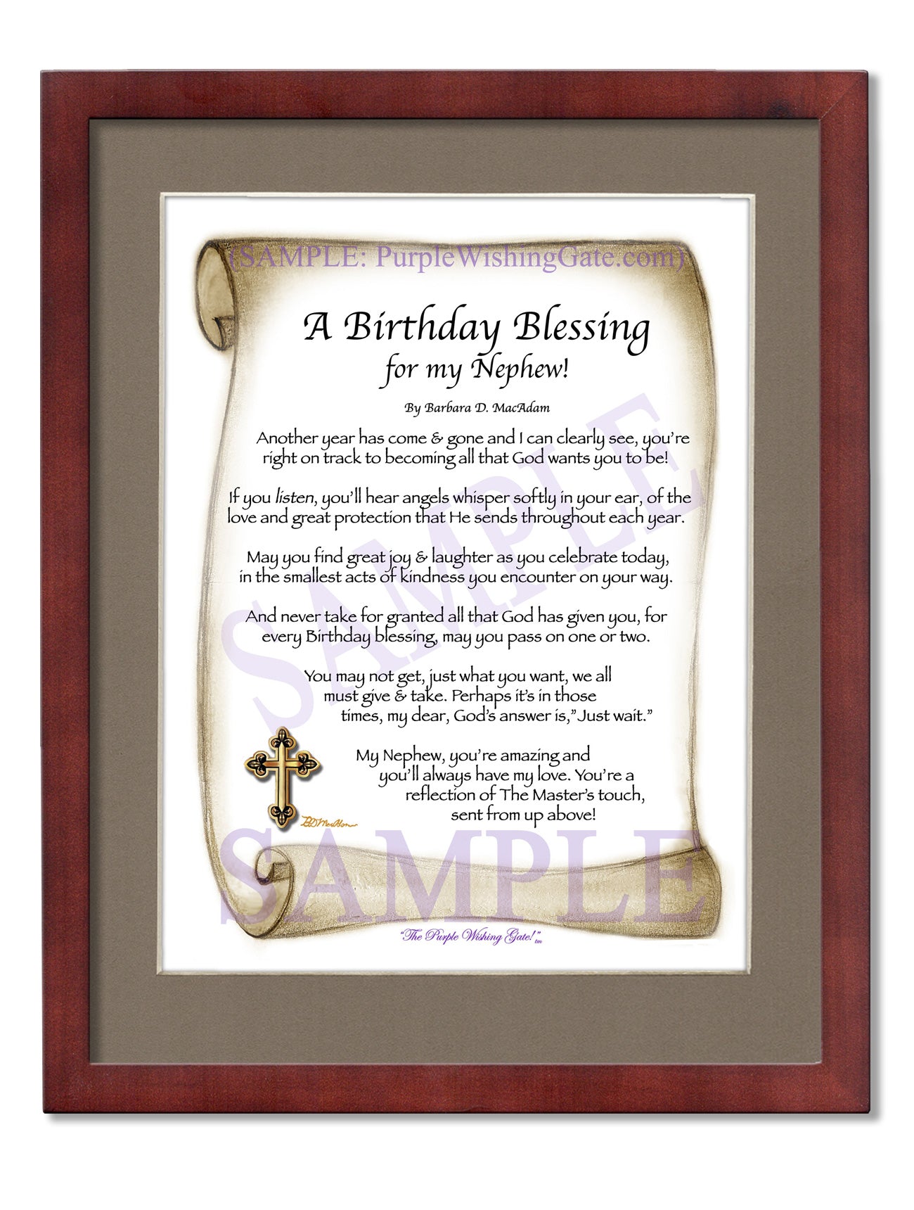 A Birthday Blessing for my Nephew! - Birthday Gift - PurpleWishingGate.com