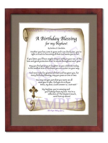 A Birthday Blessing for my Nephew! - Birthday Gift - PurpleWishingGate.com