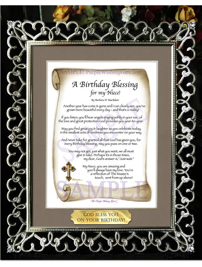 A Birthday Blessing for my Niece! - Birthday Gift - PurpleWishingGate.com