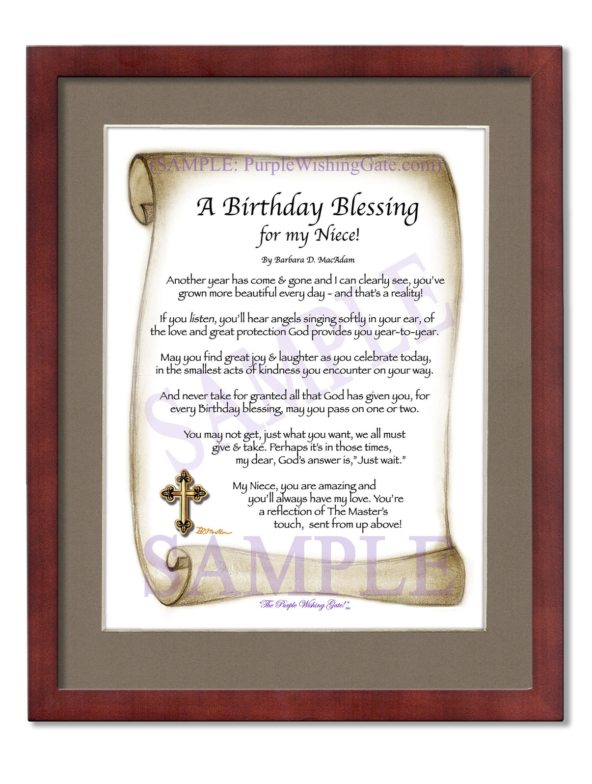 A Birthday Blessing for my Niece! - Birthday Gift - PurpleWishingGate.com