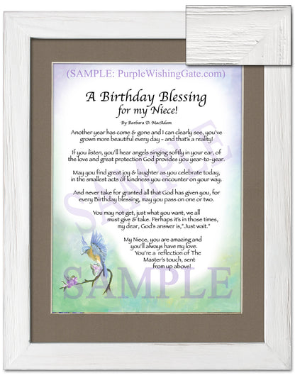 A Birthday Blessing for my Niece! - Birthday Gift - PurpleWishingGate.com