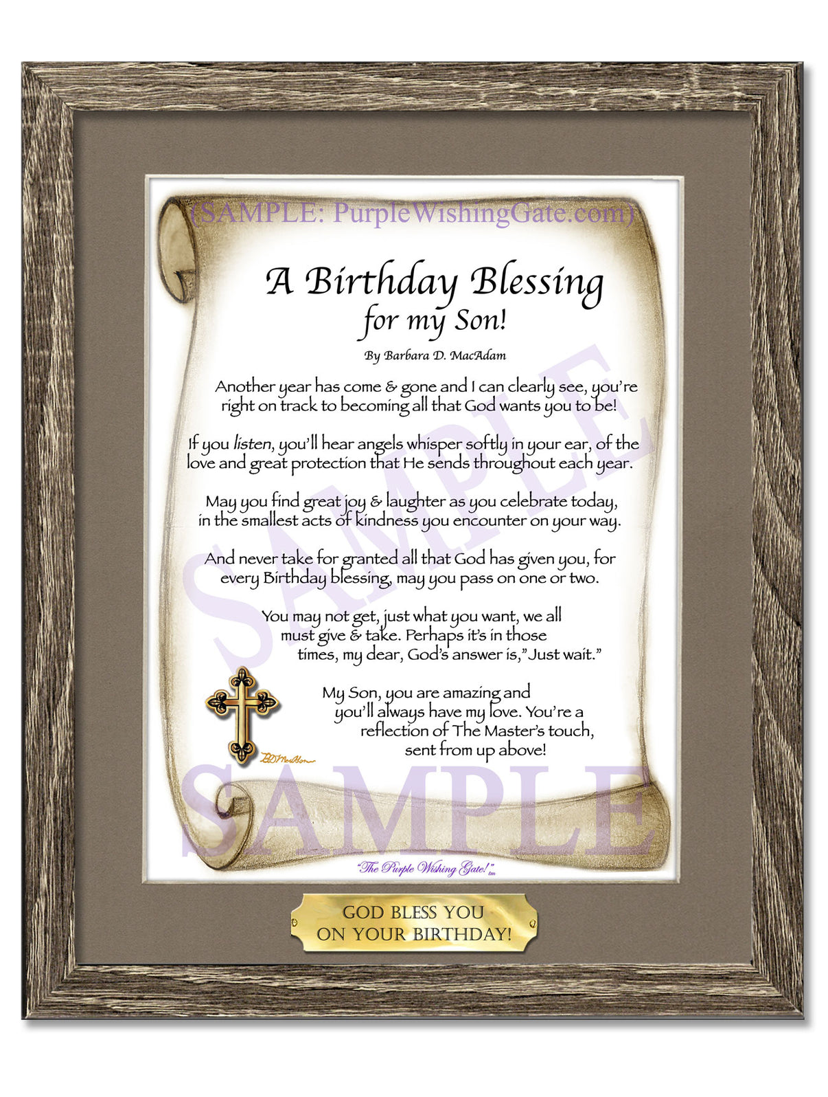 A Birthday Blessing for my Son! - Birthday Gift - PurpleWishingGate.com