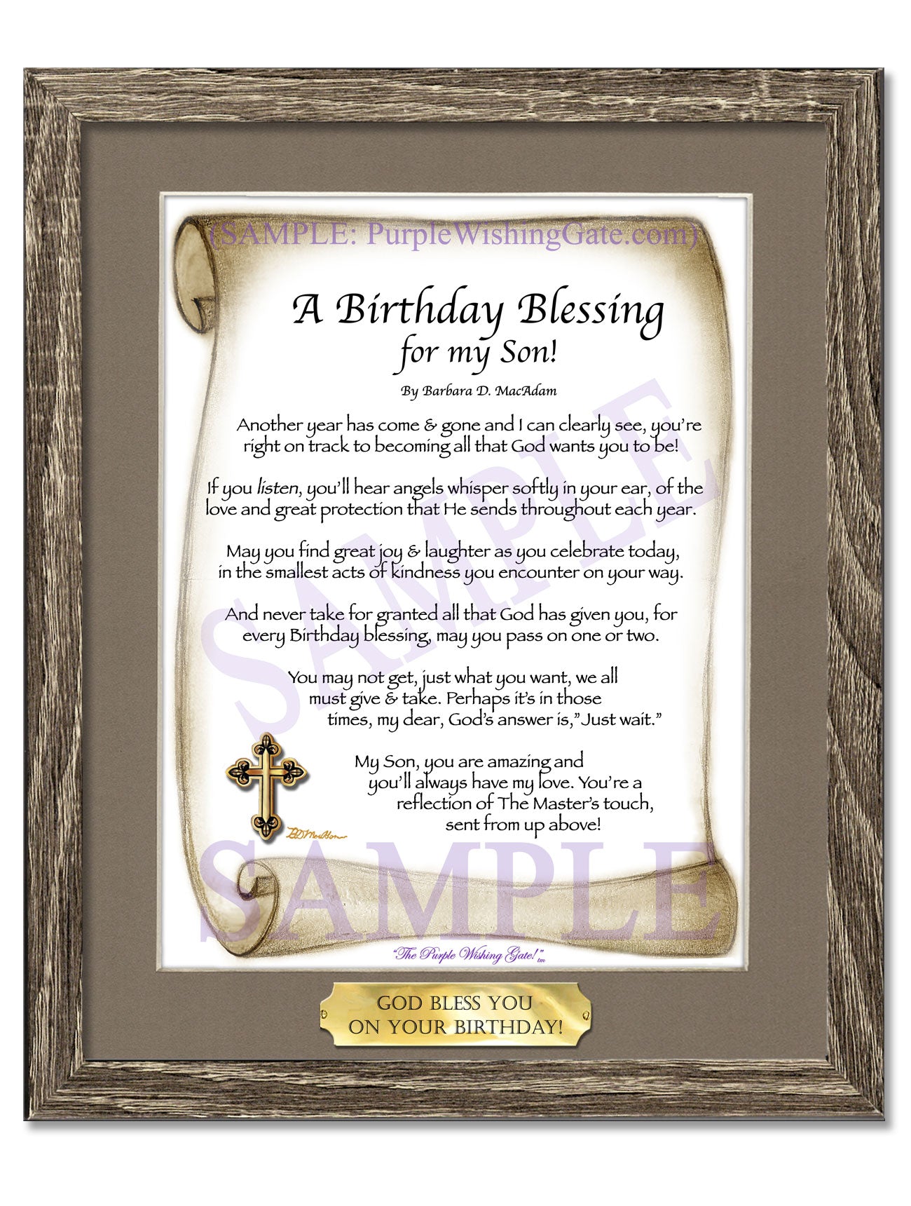 A Birthday Blessing for my Son! - Birthday Gift - PurpleWishingGate.com