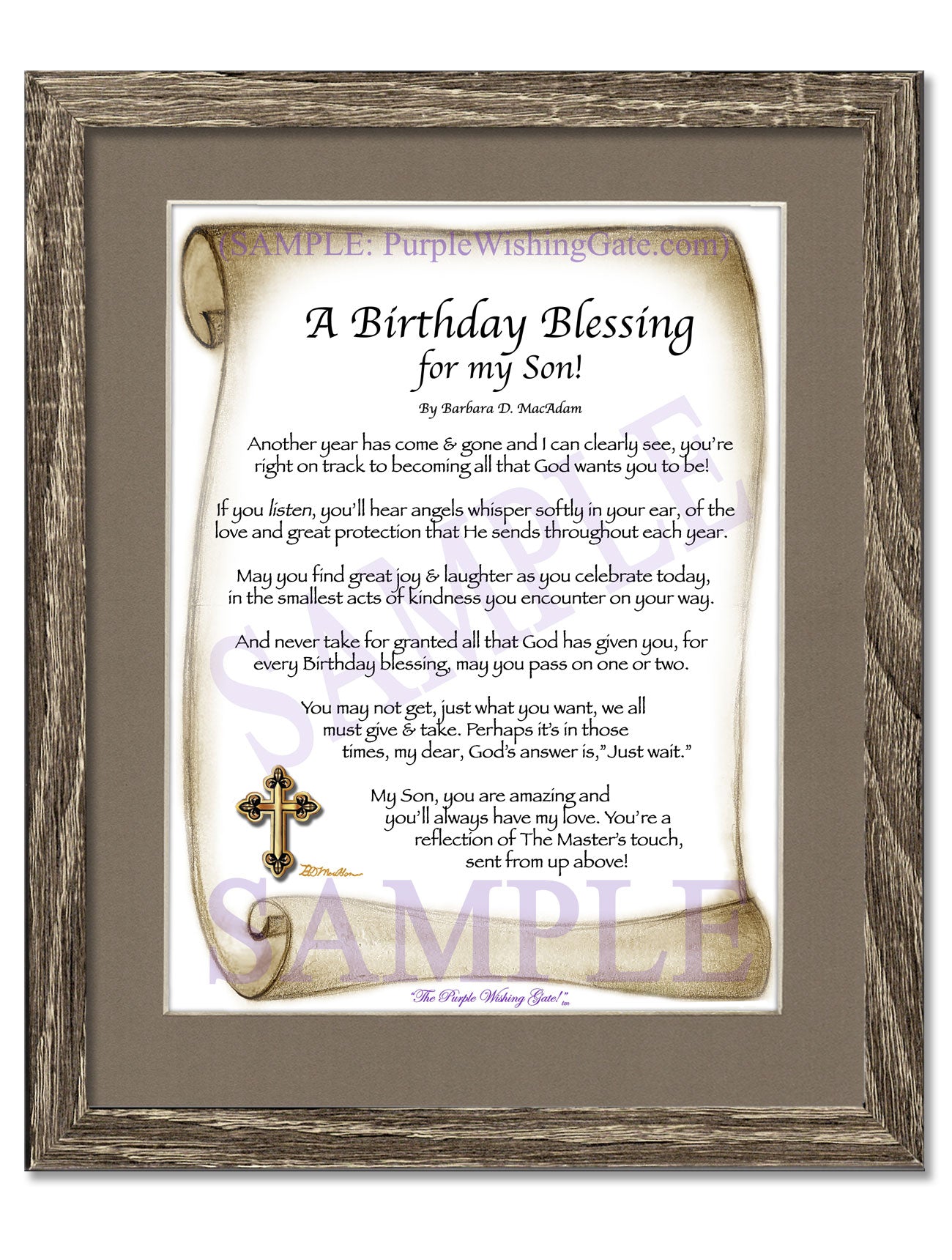A Birthday Blessing for my Son! - Birthday Gift - PurpleWishingGate.com