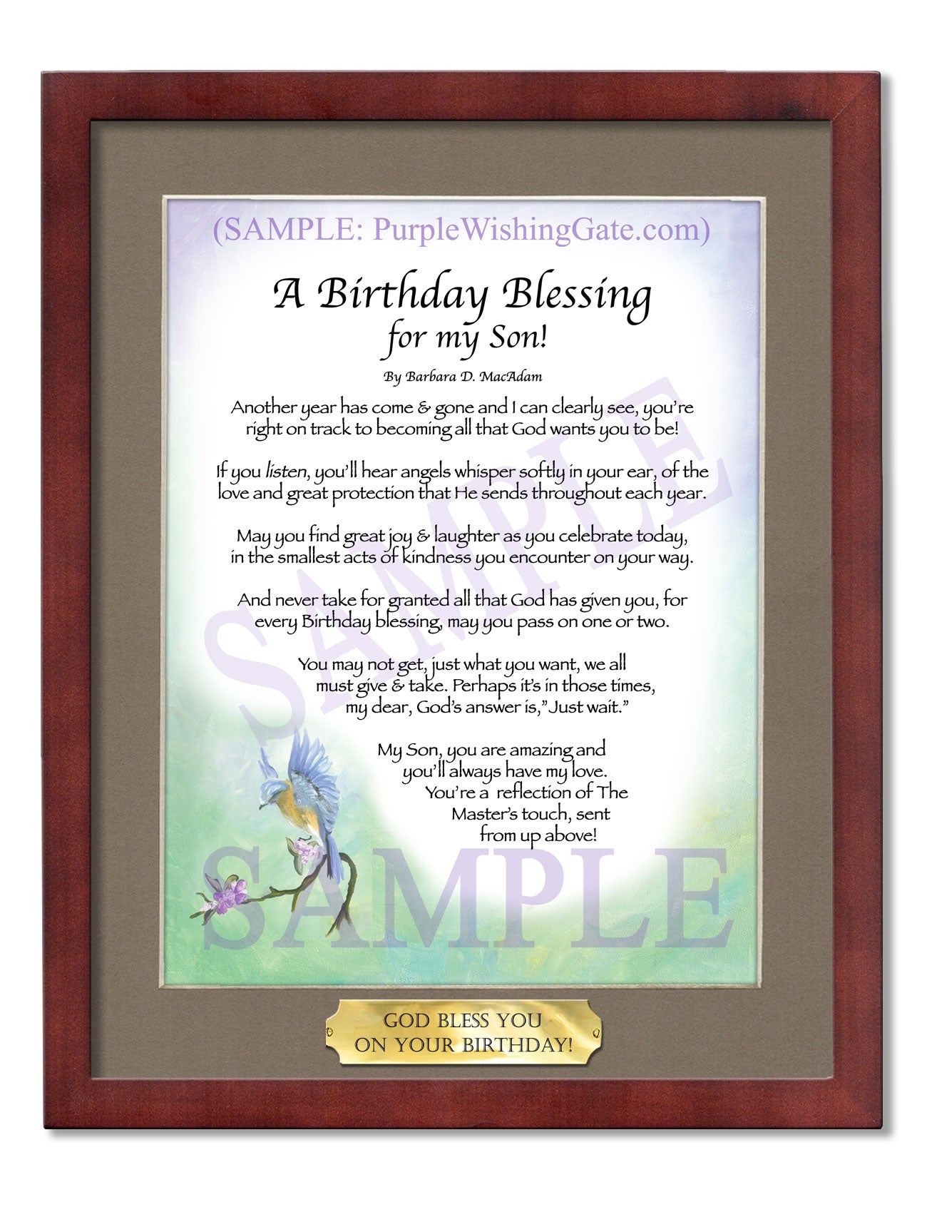 A Birthday Blessing for my Son! - Birthday Gift - PurpleWishingGate.com