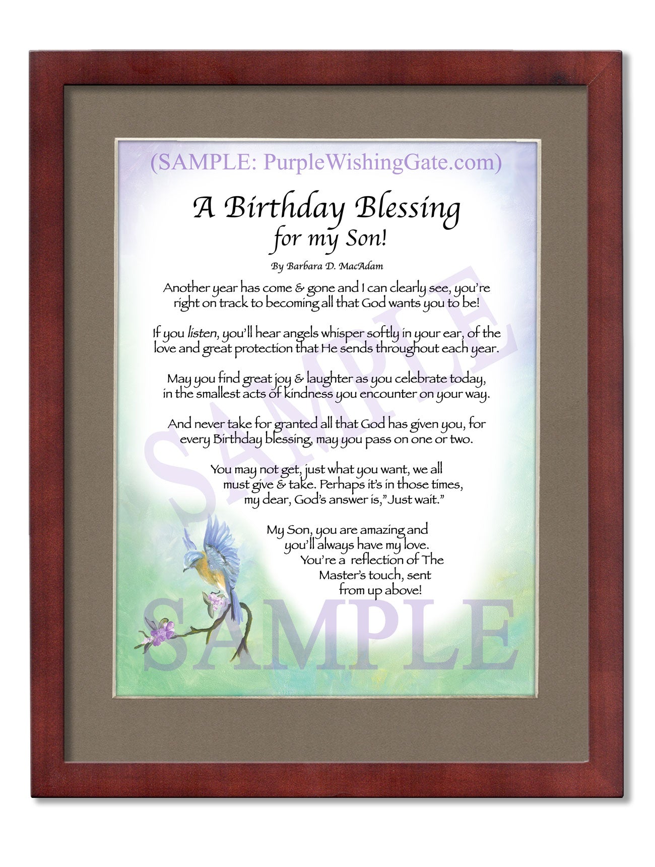 A Birthday Blessing for my Son! - Birthday Gift - PurpleWishingGate.com