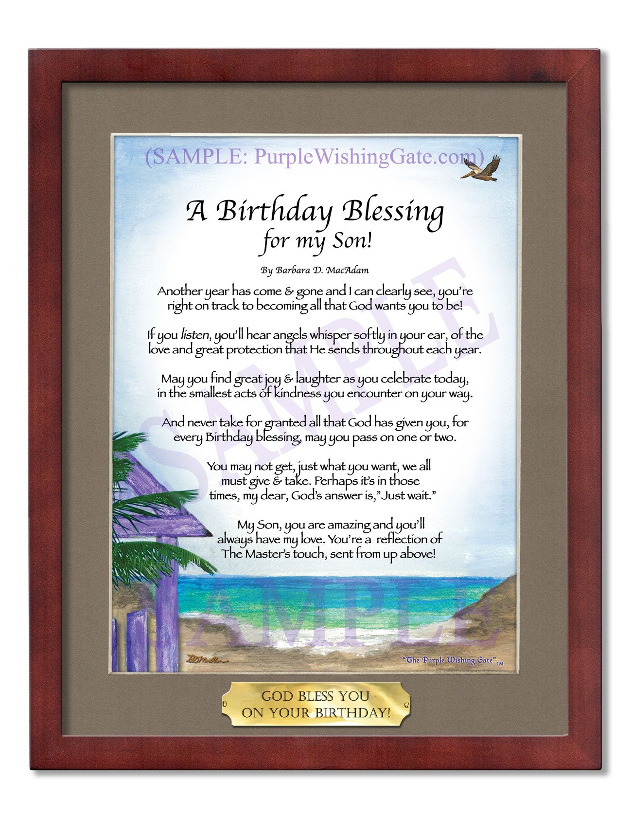 A Birthday Blessing for my Son! - Birthday Gift - PurpleWishingGate.com