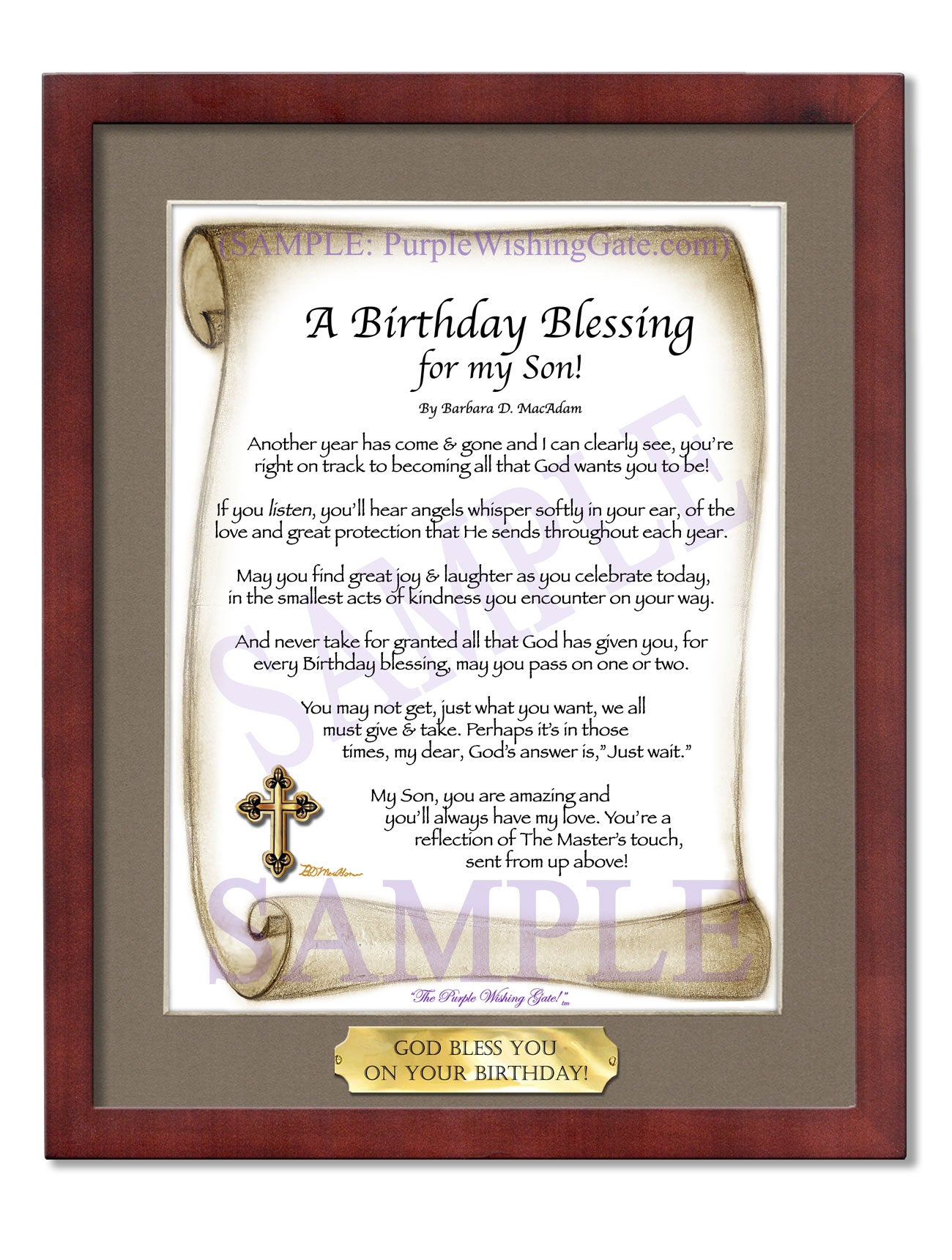 A Birthday Blessing for my Son! - Birthday Gift - PurpleWishingGate.com