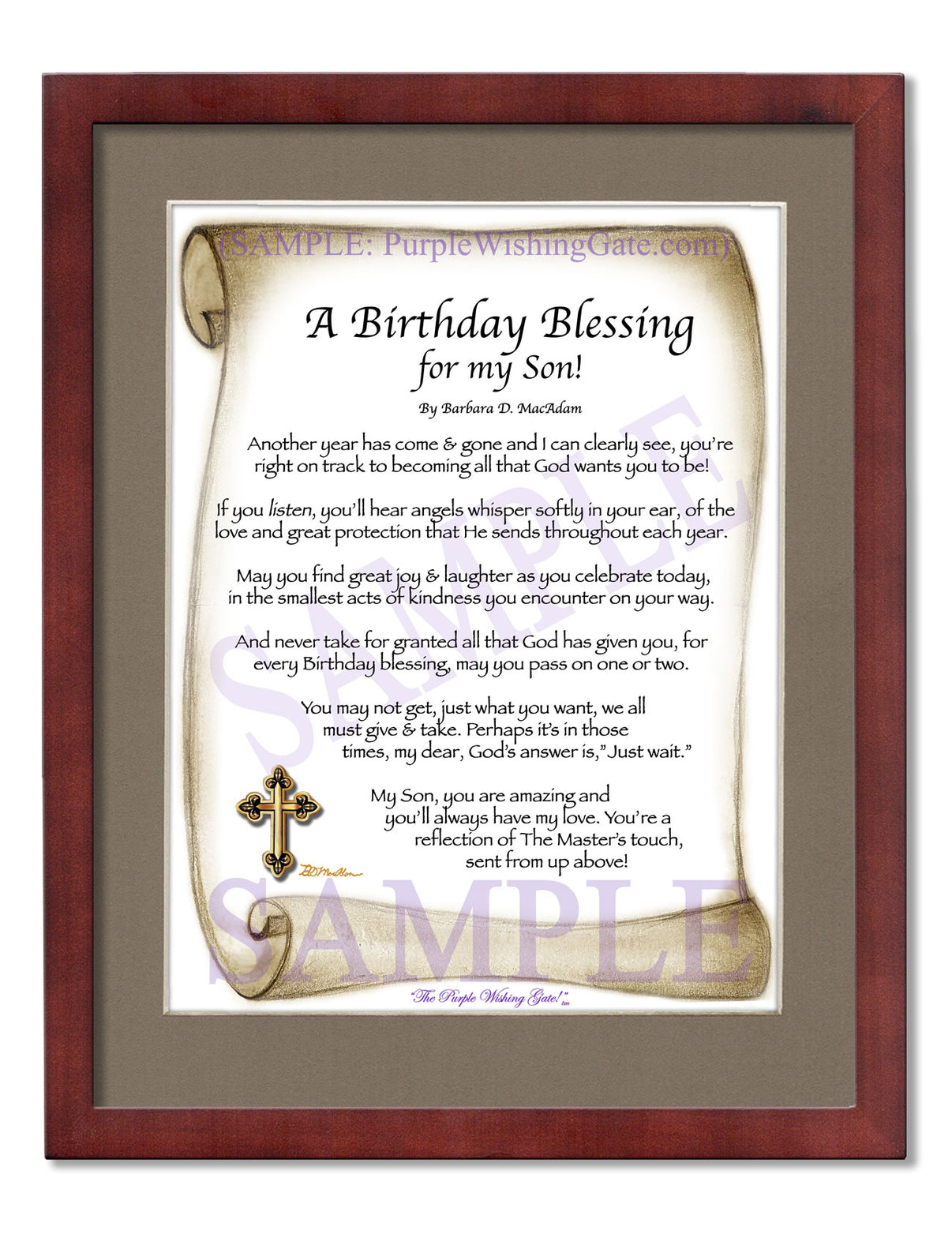 A Birthday Blessing for my Son! - Birthday Gift - PurpleWishingGate.com